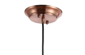 Bedford 11" Adjustable Iron Industrial Rustic LED Pendant - JONATHAN Y